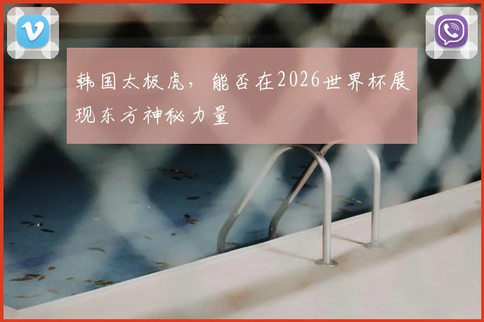 韩国太极虎，能否在2026世界杯展现东方神秘力量